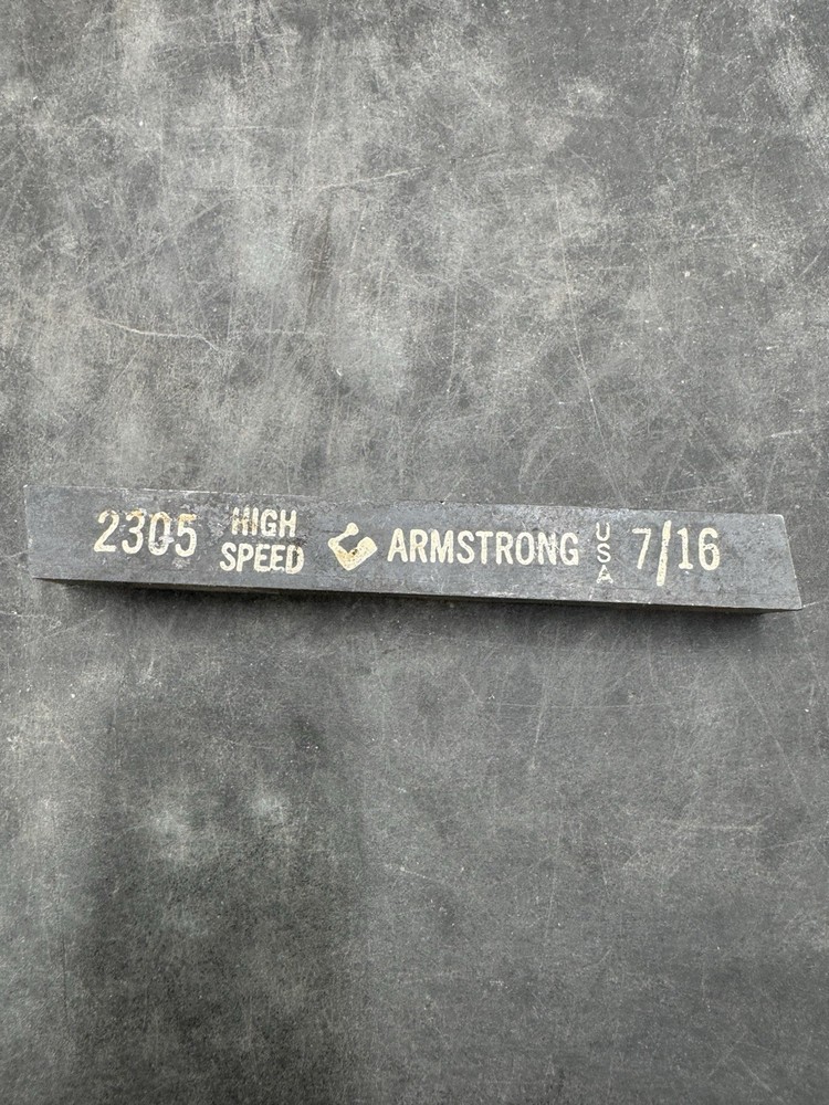 Armstrong High Speed Cobalt Square Ground Tool Bit  #2305 7/16”