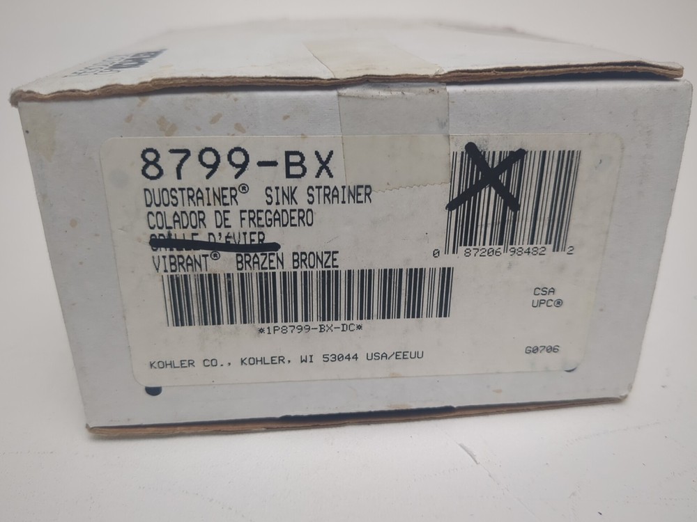 kohler duostrainer - brazen bronze