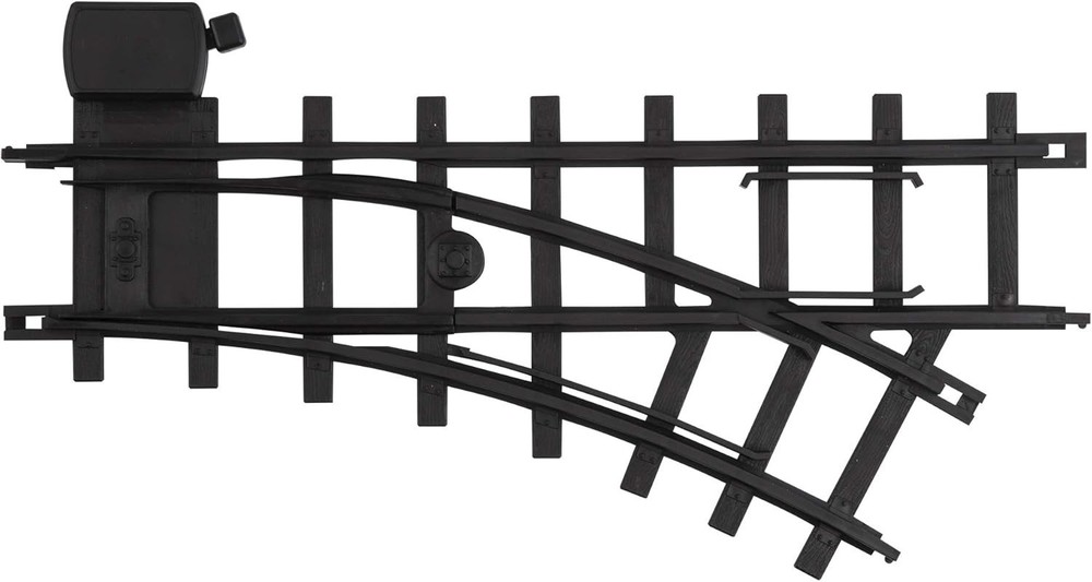 Ready-to-Play Inner Loop 10 Piece Model Train Track Pack – Black 2-Rail Plast...
