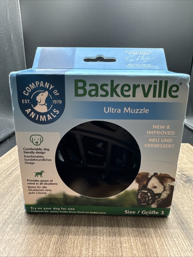 Baskerville Ultra Muzzle Size 3 (Collie Cocker Corgi Beagle)