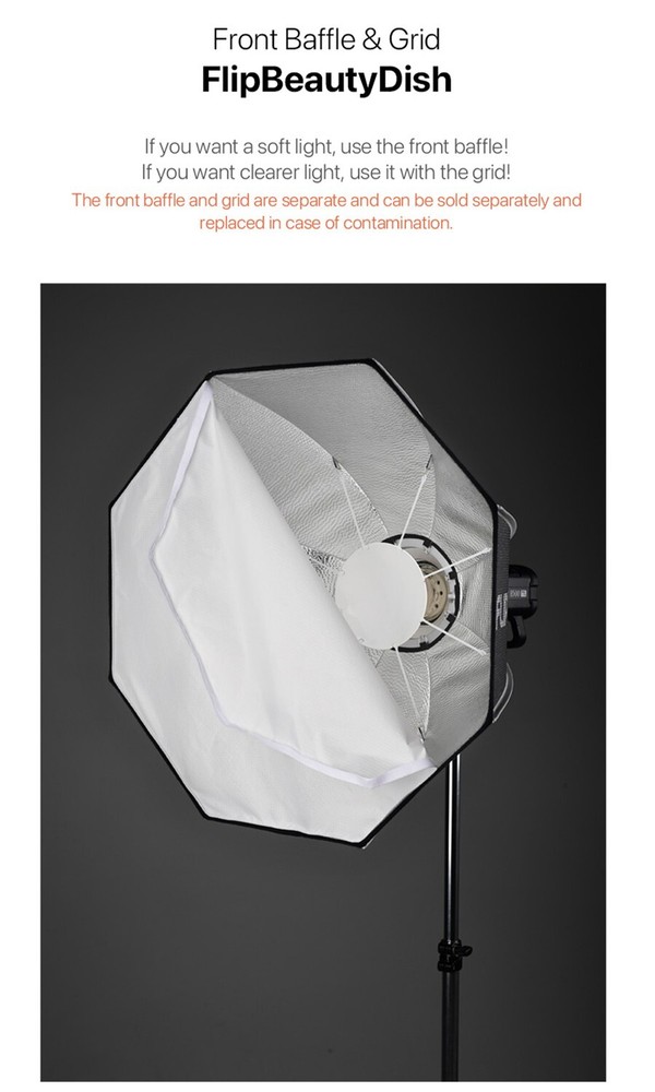 SMDV SPEED-BOX FLIP BEAUTY 24 Quick Diffuser for Bowens Elinchrom Profoto Strobe