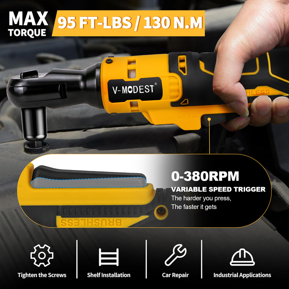 Compatible DEWALT 20V Power Tool Combo Impact Wrench/Angle Grinder/Hammer Drill