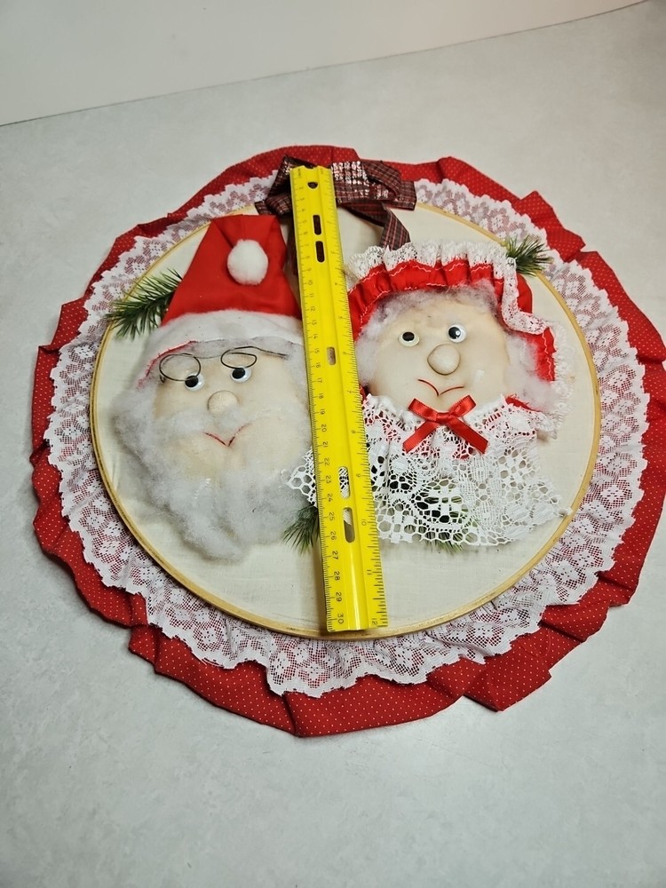 Wall hanging Mr. & Mrs Clause Homemade