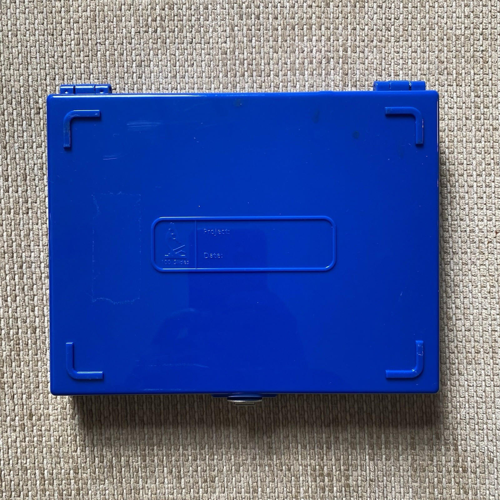 (10) Bundle Heathrow Scientific 100-Place Microscope Slide Boxes BLUE