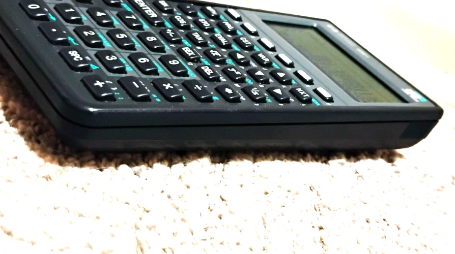 Hewlett Packard HP 48G+ Graphing Calculator 128K RAM TESTED WORKING case