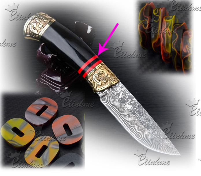 7.5mm thickness Dream clouds Color Knife handle PMMA material DIY tools Making