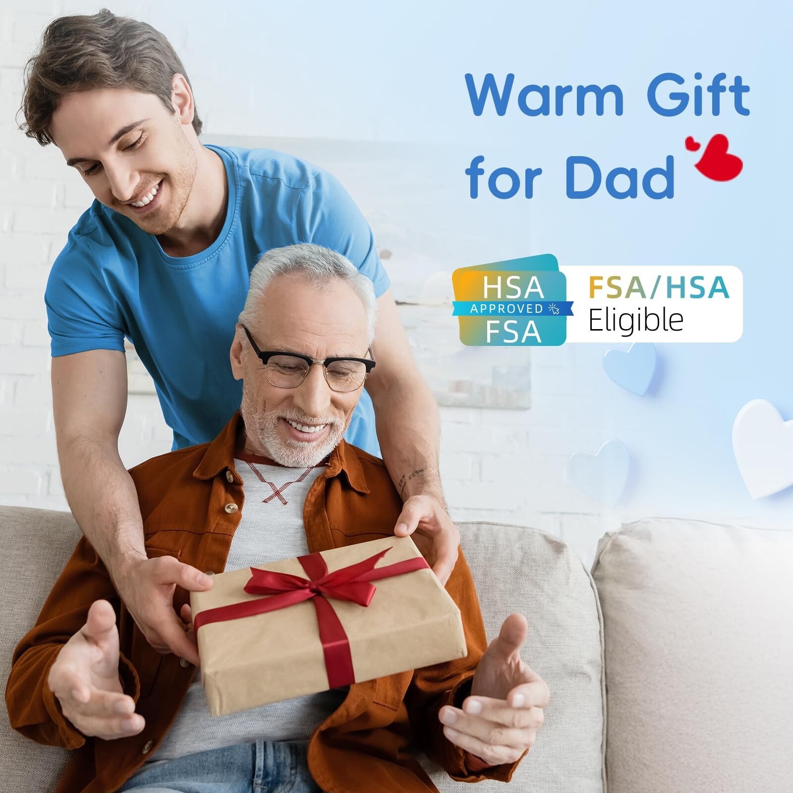 Comfytemp Cordless Heating Pad with Massager for Back Pain Relief, Portable L...