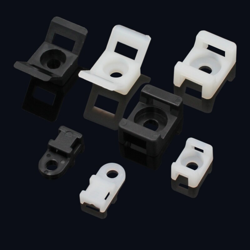 Cable Zip Tie Base Clips, Screw Mount Saddle Cradle Fixing Clips Holders