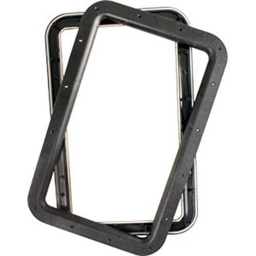 02Black RV Deluxe Entry Door Window Frame 1