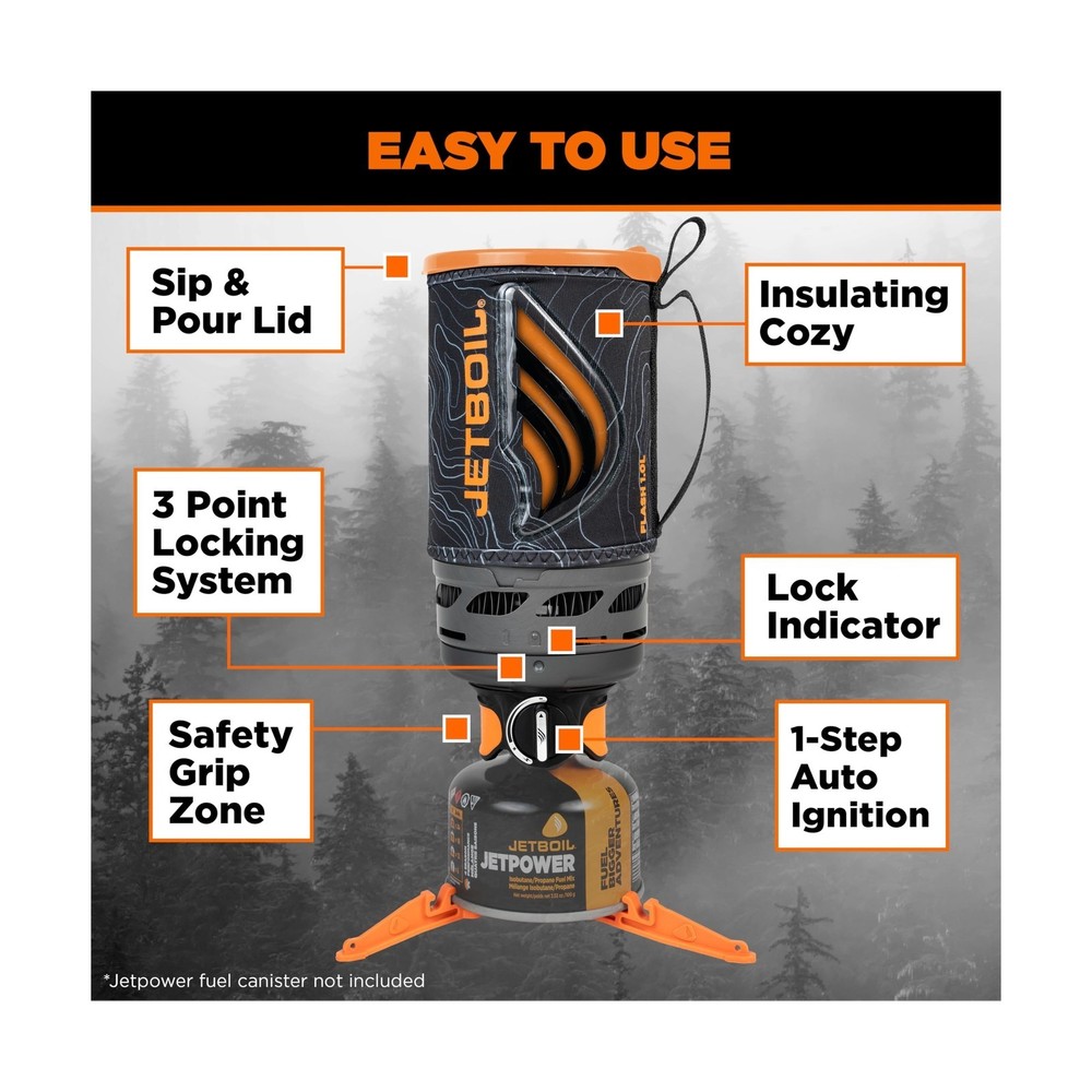 Jetboil Flash Java Portable Fast Boil Stove and Coffee Press for Camping and ...