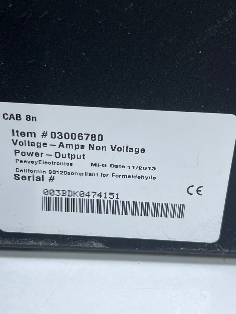Peavey Cab 8n CobraNet MediaMatrix