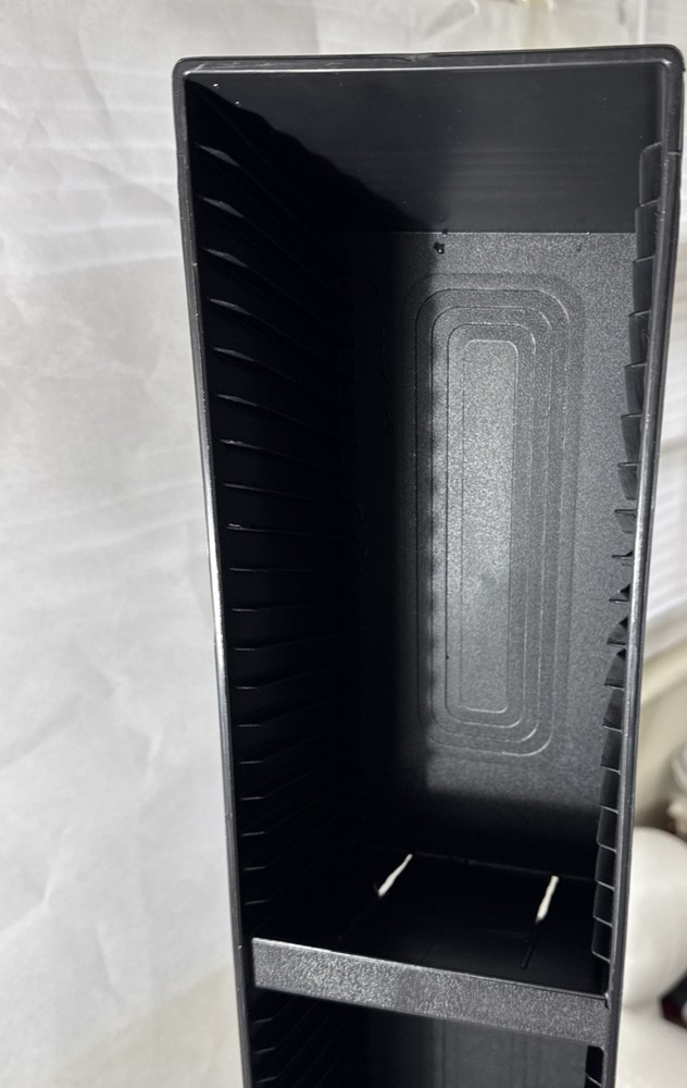 Alpha CD ( 48 Single + 6 Double) Storage Tower Rack Black