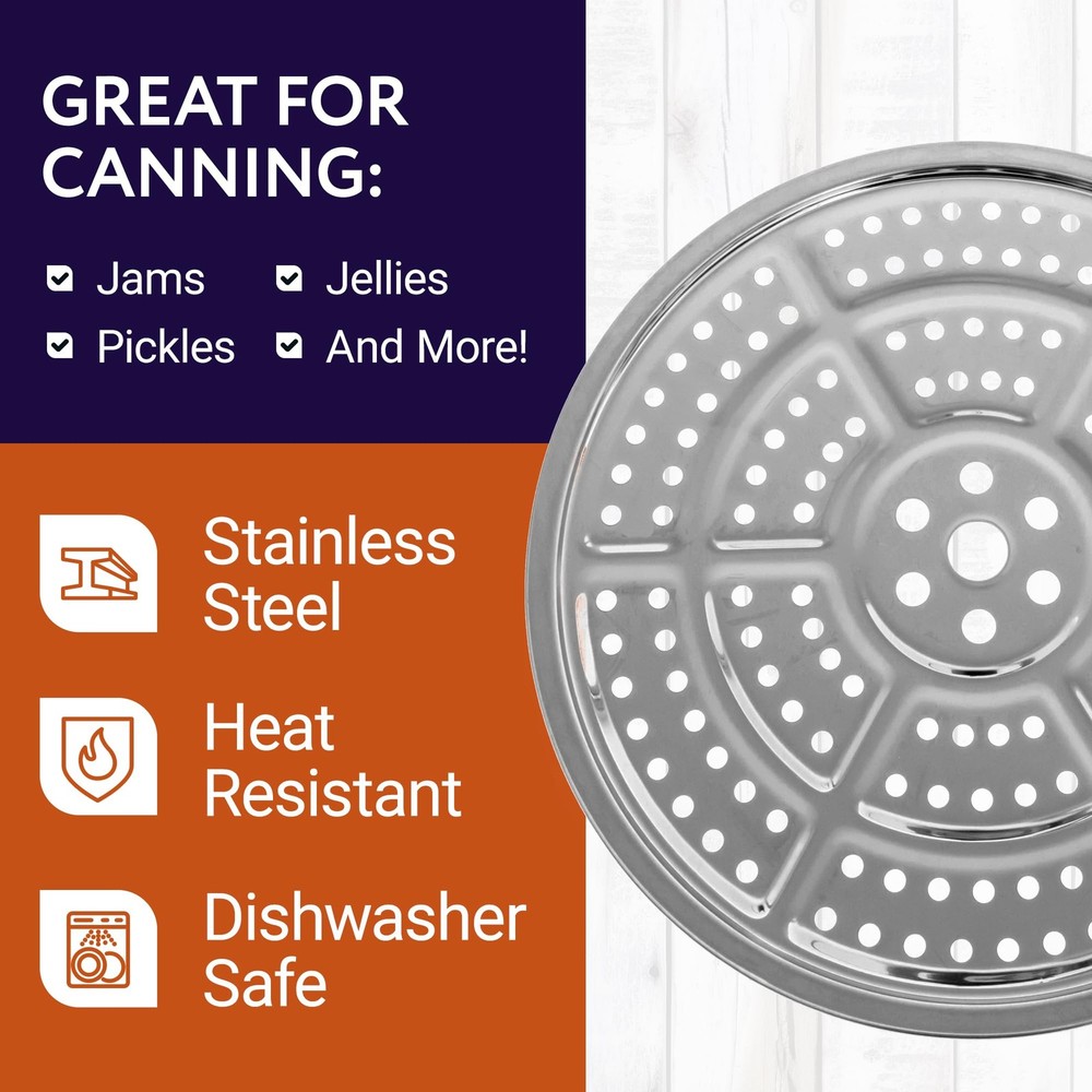 IMPRESA Stainless Steel Canning Rack - Stackable Design & 11,