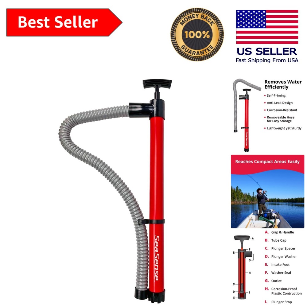 Durable Self-Priming Hand Pump for Efficient Water Removal from Small Craft