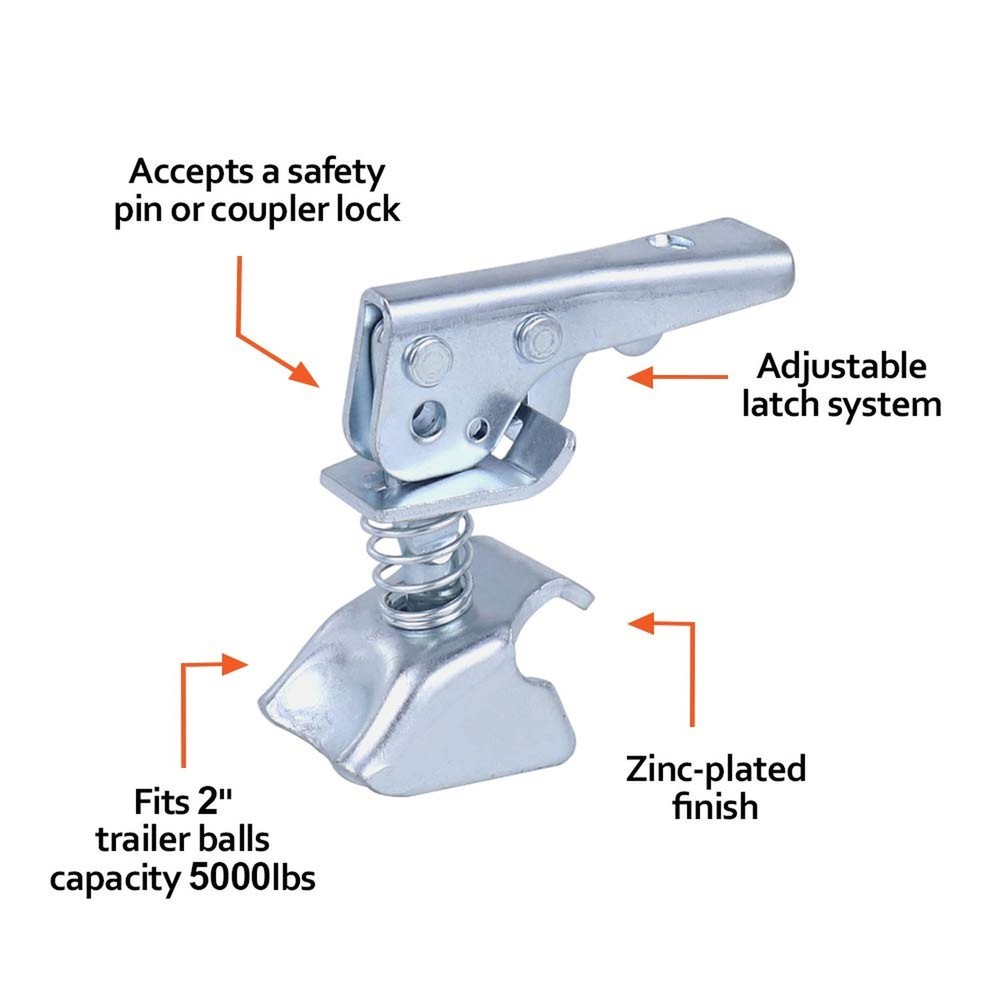 Coupler Latch Fits 2" *5000LBS Trailer Coupler 2'' 5000Lbs
