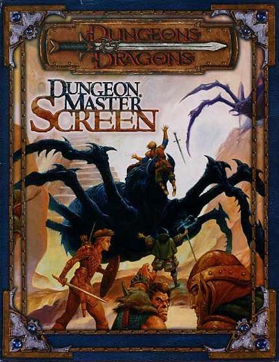 DUNGEON MASTER SCREEN VF! Dungeons Dragons D&D Master's Master Tri-Fold Guide