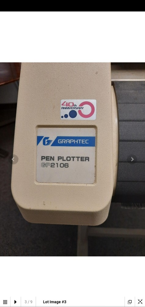 2551963 TI auxiliary control panel graphtec gp2106 plotter 6 button dial board