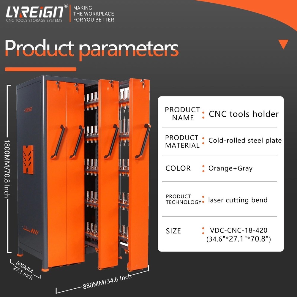 CNC CAT40 tool handle management rack, vertical drawer storage, large capacity