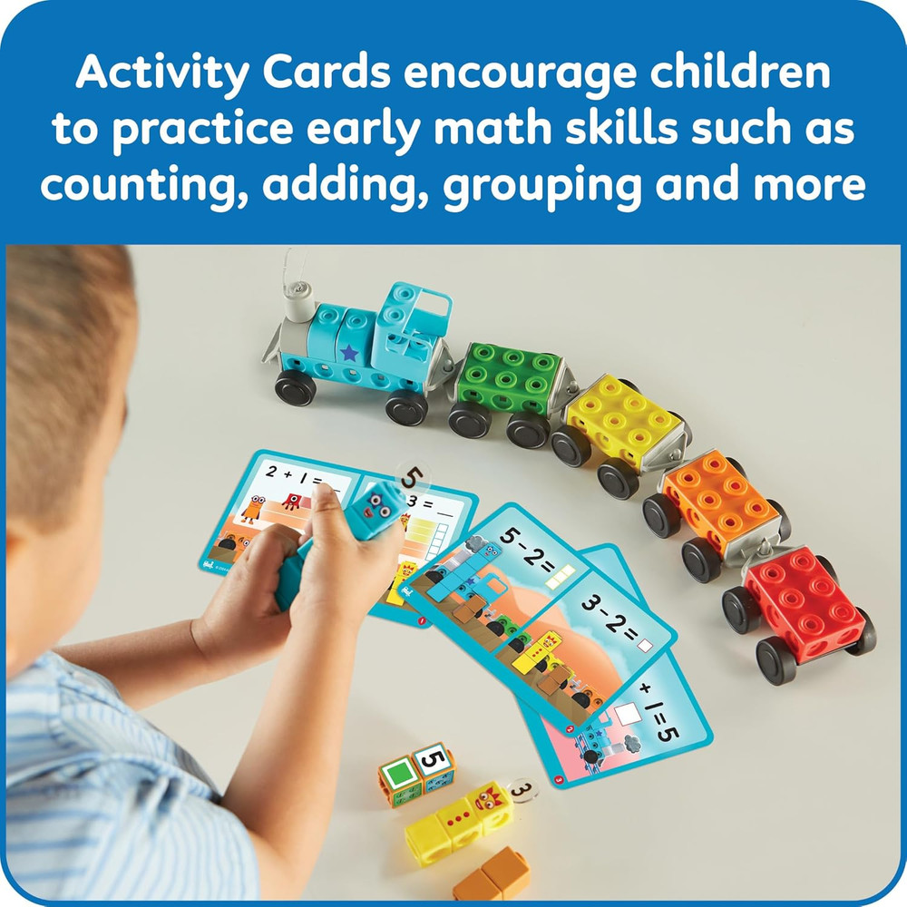 Numberblocks Express Train Mathlink Cubes Activity Set, Preschool Learning Activ