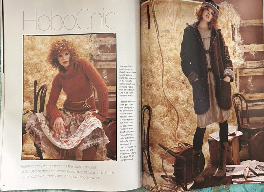 Vogue Knitting Pattern Magazine Fall 2006 Socks Michael Kors Hobo Chic Patterns