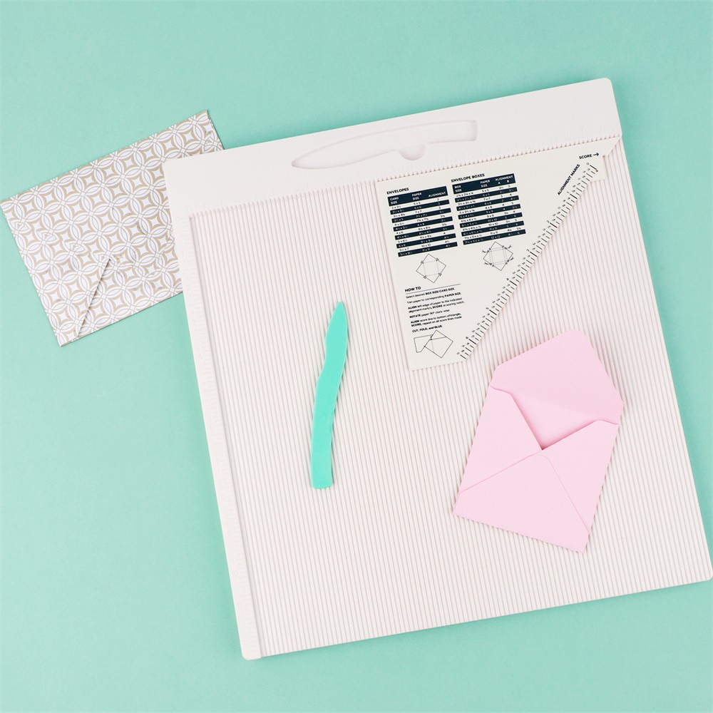 12x12" Scoring Board for Making Envelope/Envelope Box/Gift Box Scoring Tool