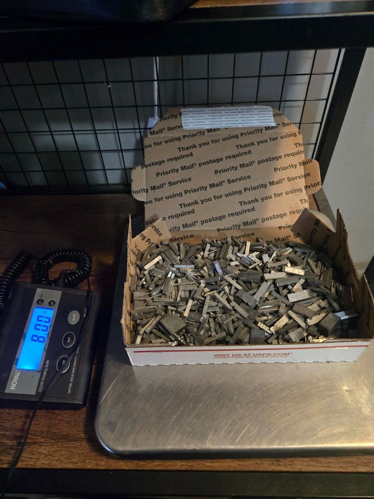 8lb lot - Scrap Letterpress Lead