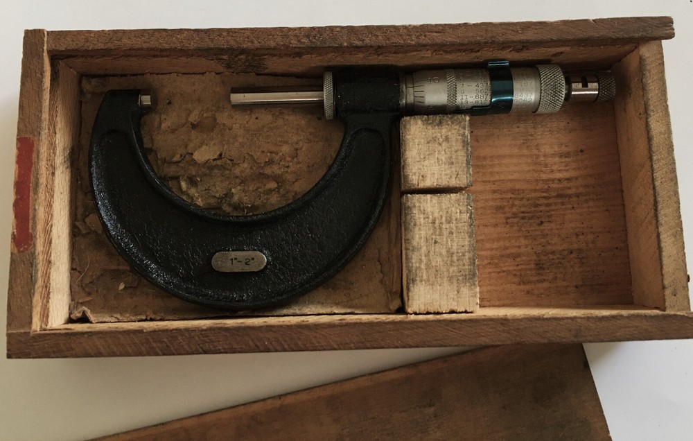 Vintage Boxed, ‘Moore & Wright’ Micrometer No. 966