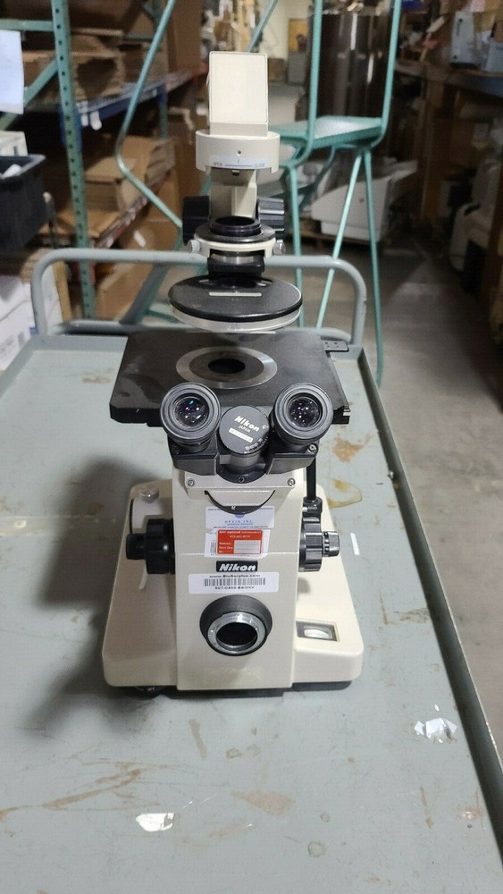 Nikon Diaphot Inverted Phase Contrast Microscope with XY Stage