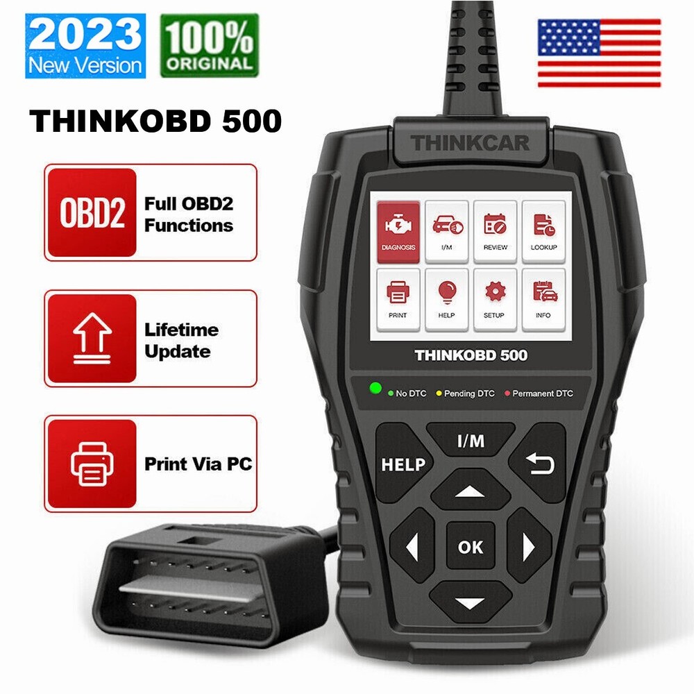 THINKOBD500 Automotive OBD2 Scanner Car Diagnostic Tool Code Reader Engine Fault