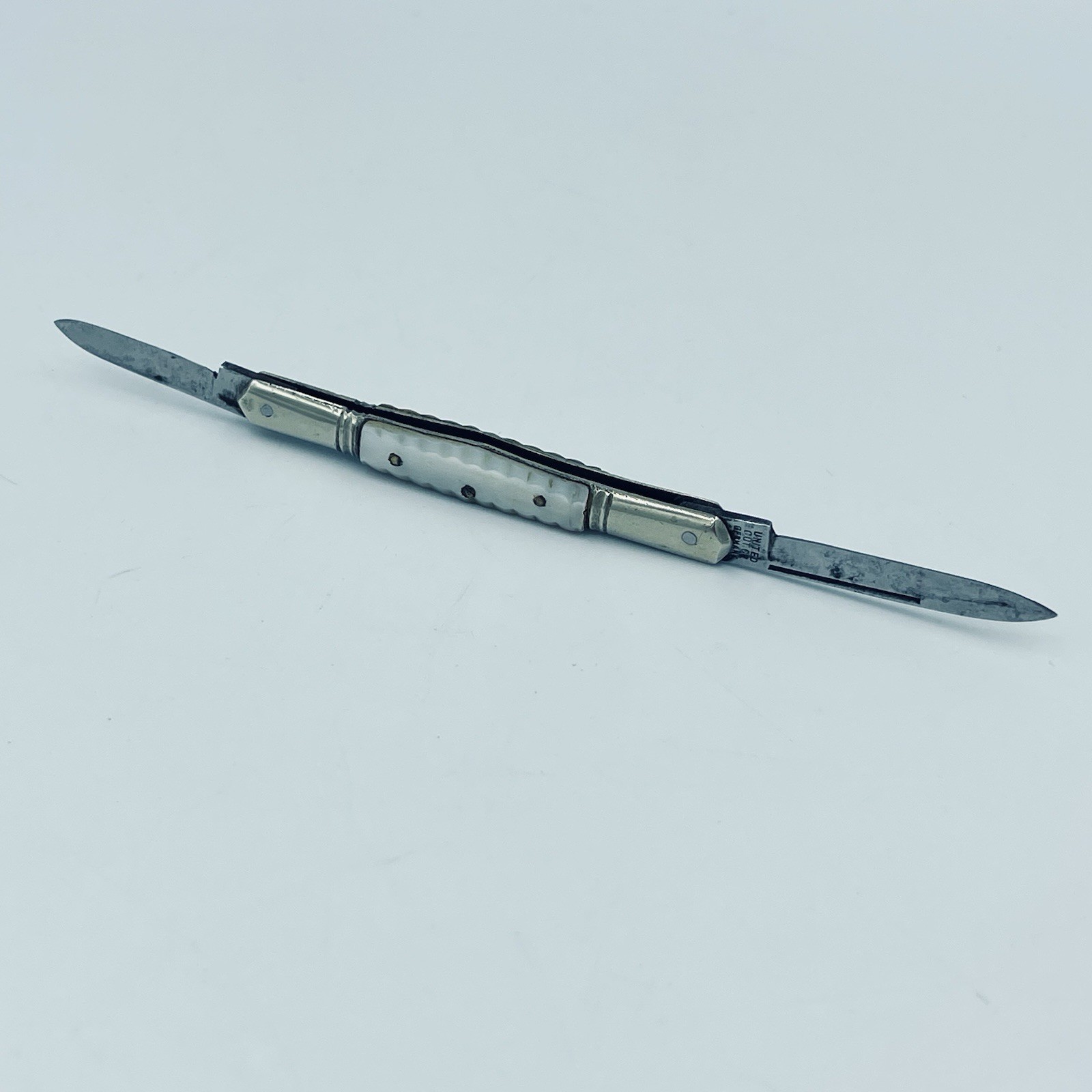 Vintage United Cut Co Germany Carved Pearl Pen Pocket Knife