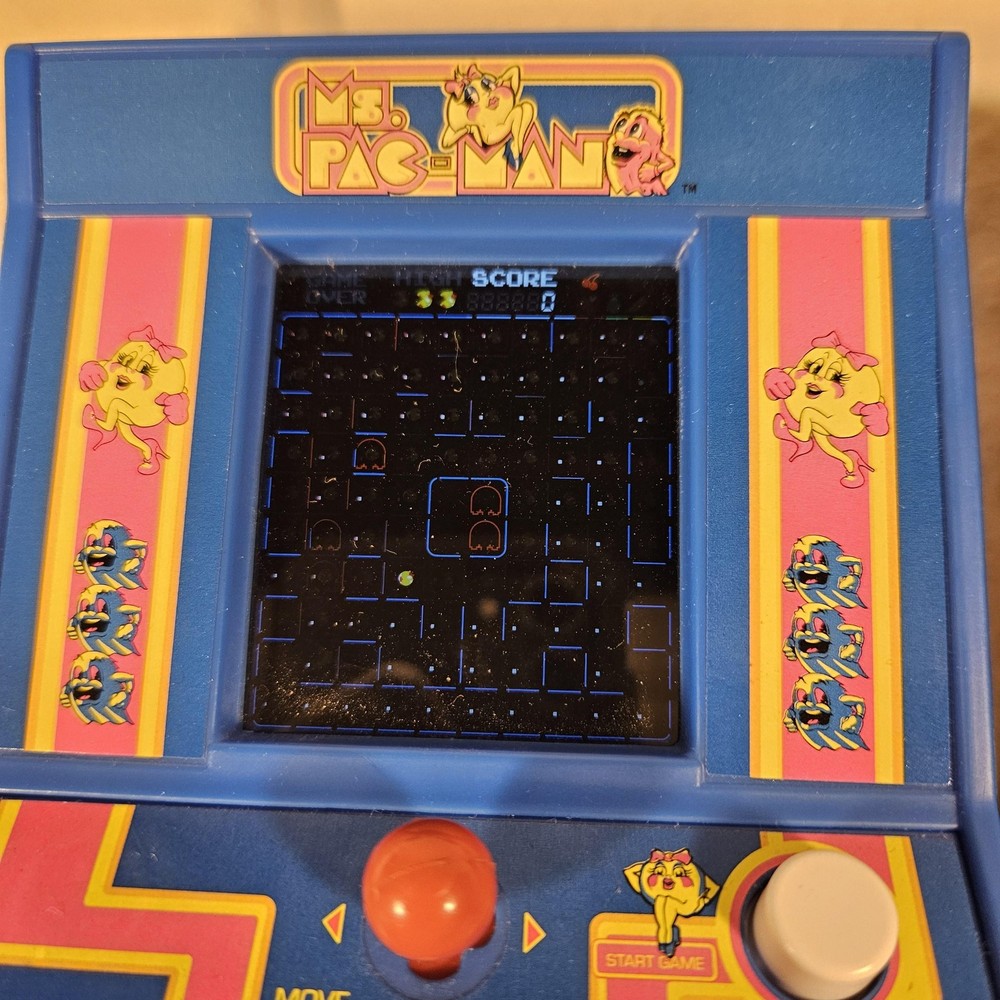 Ms. Pac-Man Tetris Mini Arcade Games Lot Basic Fun 2018 Retro Electronic Tested