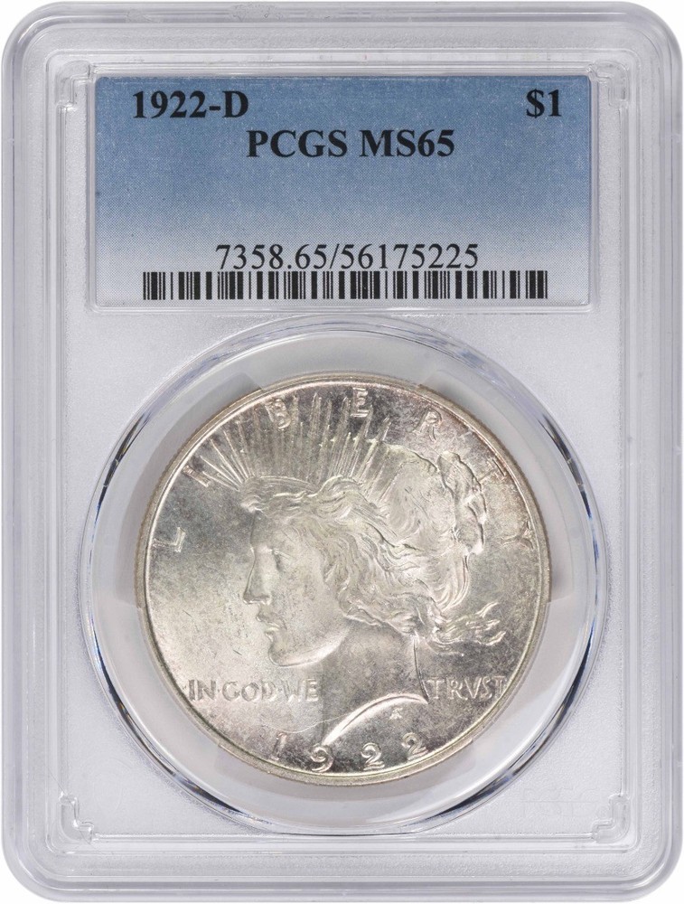 1922-D Peace Silver Dollar MS65 PCGS