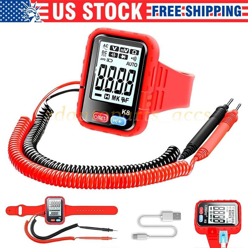 Wristband Portable Smart K8 Digital Multimeter & Analyzers with Backlight US