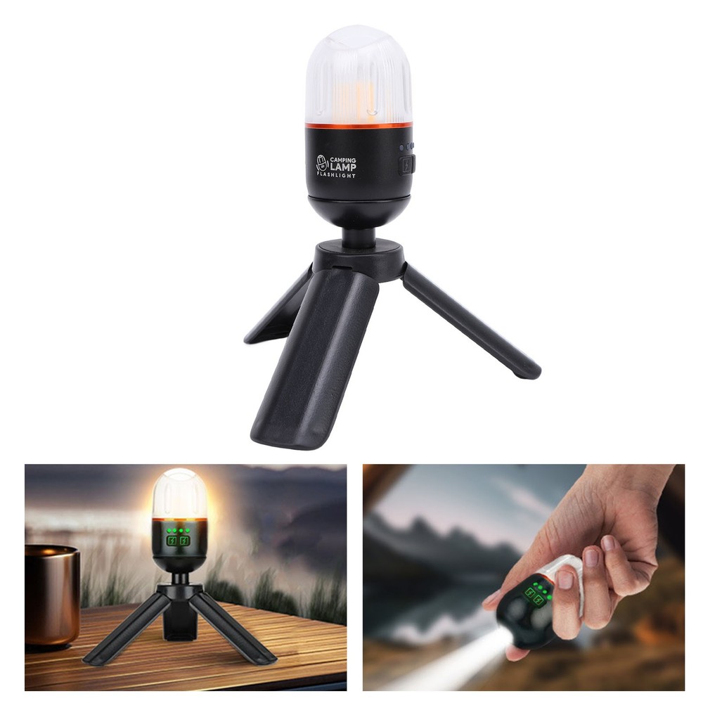 Flashlight Magnetic Multiple Light Source 400mAh Camping Lamp With Lanyard