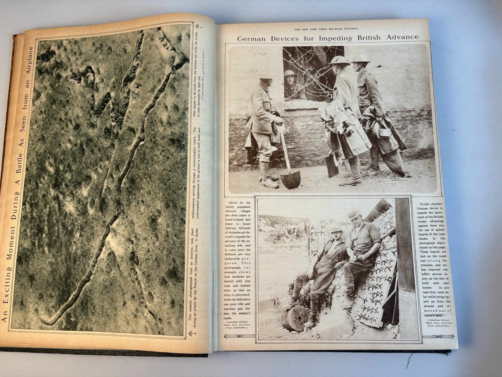 1919 Great War in Gravure WWI Photogravure Book NYTimes Portfolio – Loose Bind