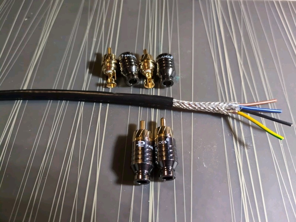 DIY Interconnects RCA Cables, Solder Yourself Old School 4*Connectors & Cable