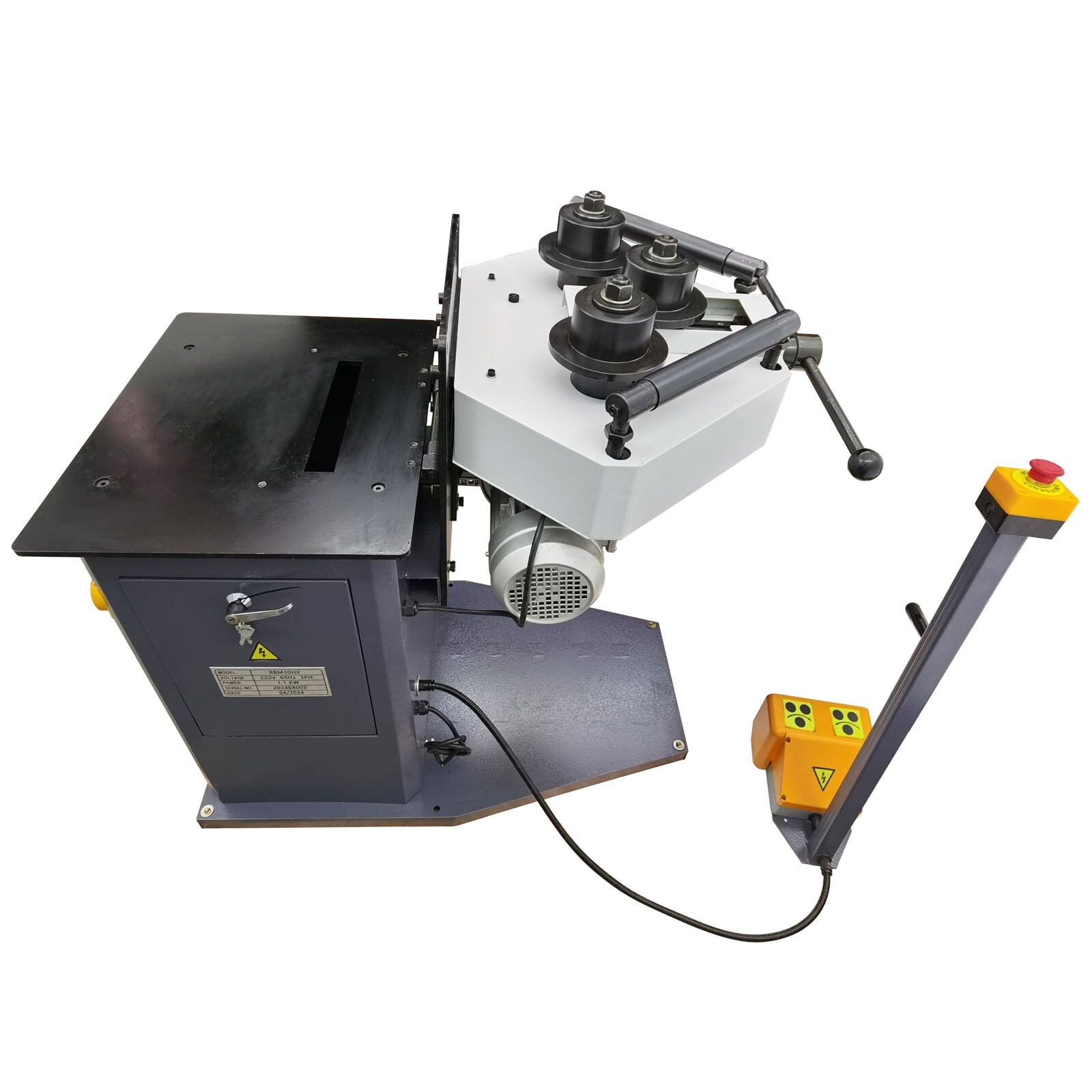 220V 3PH Pinch Roll Bender Round Bending Machine Pinch Roll Bender Iron Sheeter