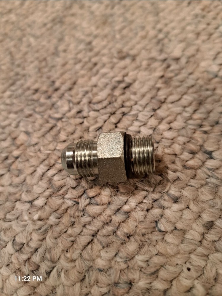 SAE 6 ORB × #6 JIC STRAIGHT HYDRAULLIC ADAPTER 10 PACK