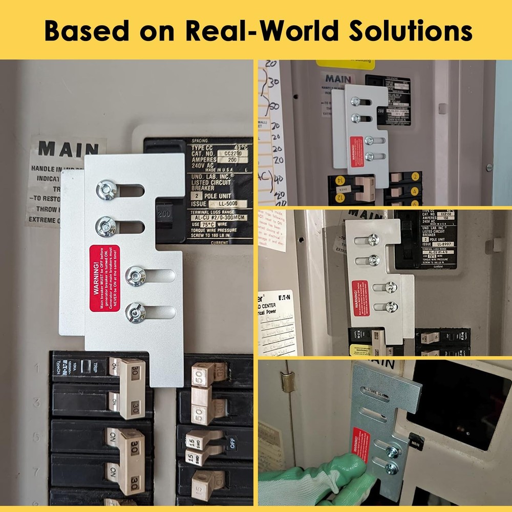 Generator Interlock Kit Compatible with Eaton or Cutler Hammer Vertical Throw...