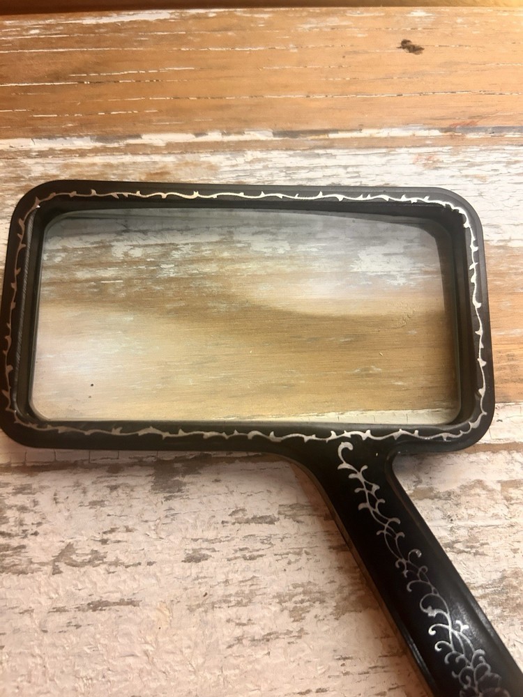Optical Collectible Mid Century Swift Inlaid Rectangular Reader MagnifyingGlass