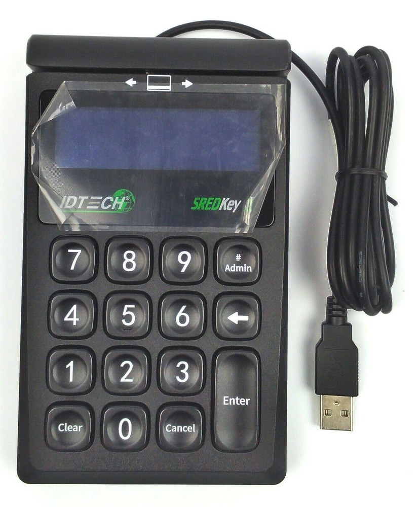 ID Tech SREDKey 2 Key Pad with MSR USB KB Enhanced Format IDSK2-534E