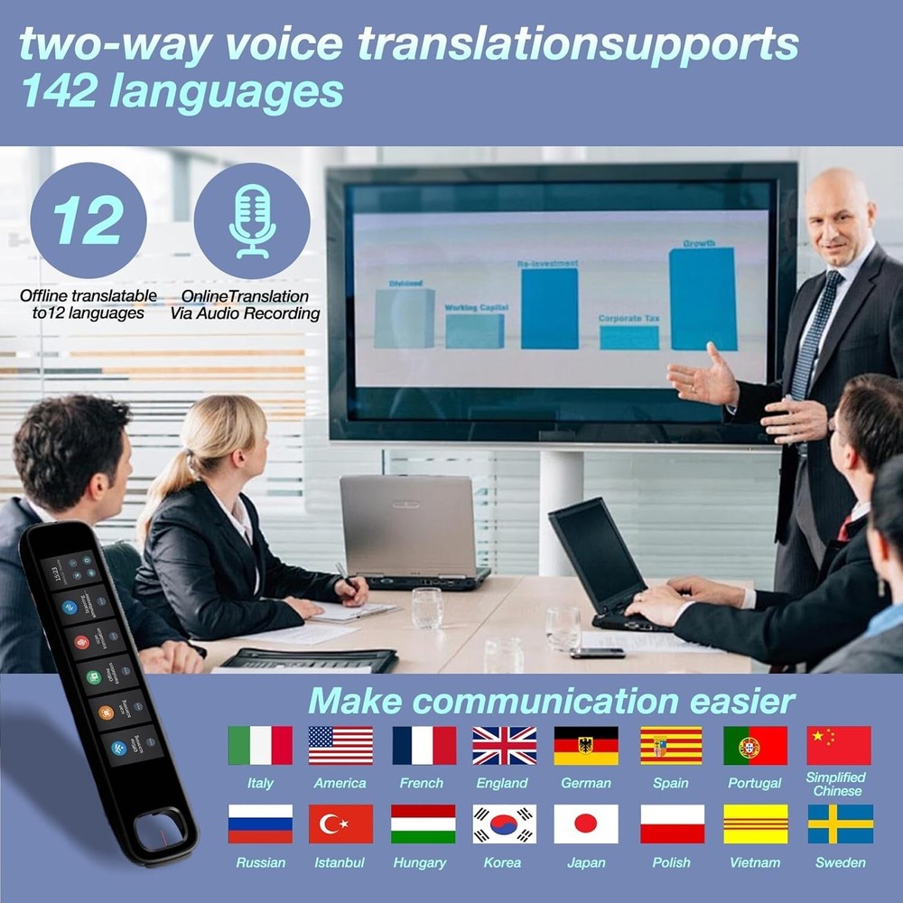 Translation Reading Pen 142 Languages OCR Voice Text Reader - NIB