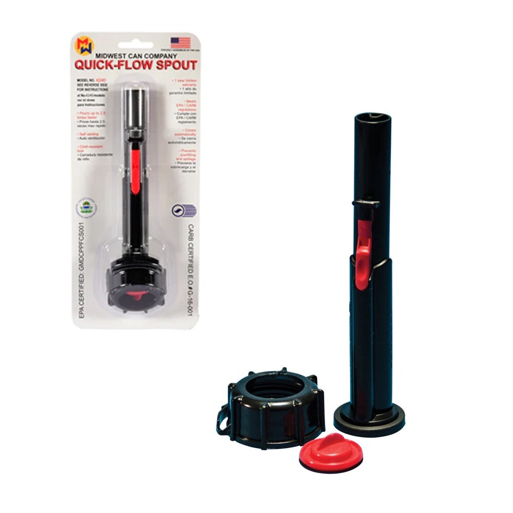 MIDWEST CAN 4240 QUICK FLOW SPOUT SPILL-RESISTANT REPLACEMENT KIT - 4 PACK