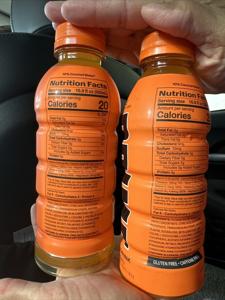 ORIGINAL PRIME HYDRATION ORANGE PACKAGE ERROR,Full Drink Never Opened(READ DESC)