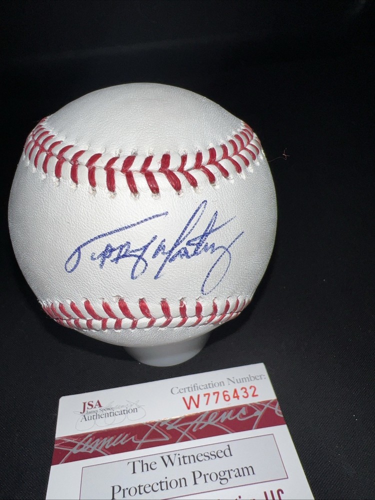TIPPY MARTINEZ AUTOGRAPHED MLB BASEBALL Baltimore Orioles JSA