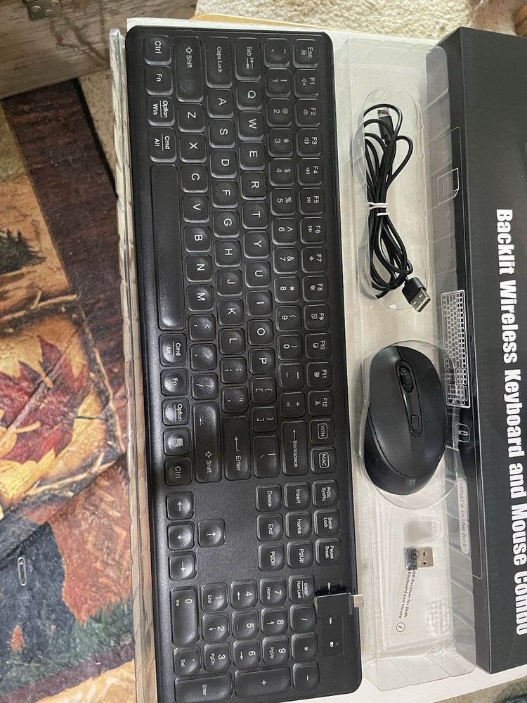 RGB Backlit KL2 Wireless Keyboard And Mouse Combo