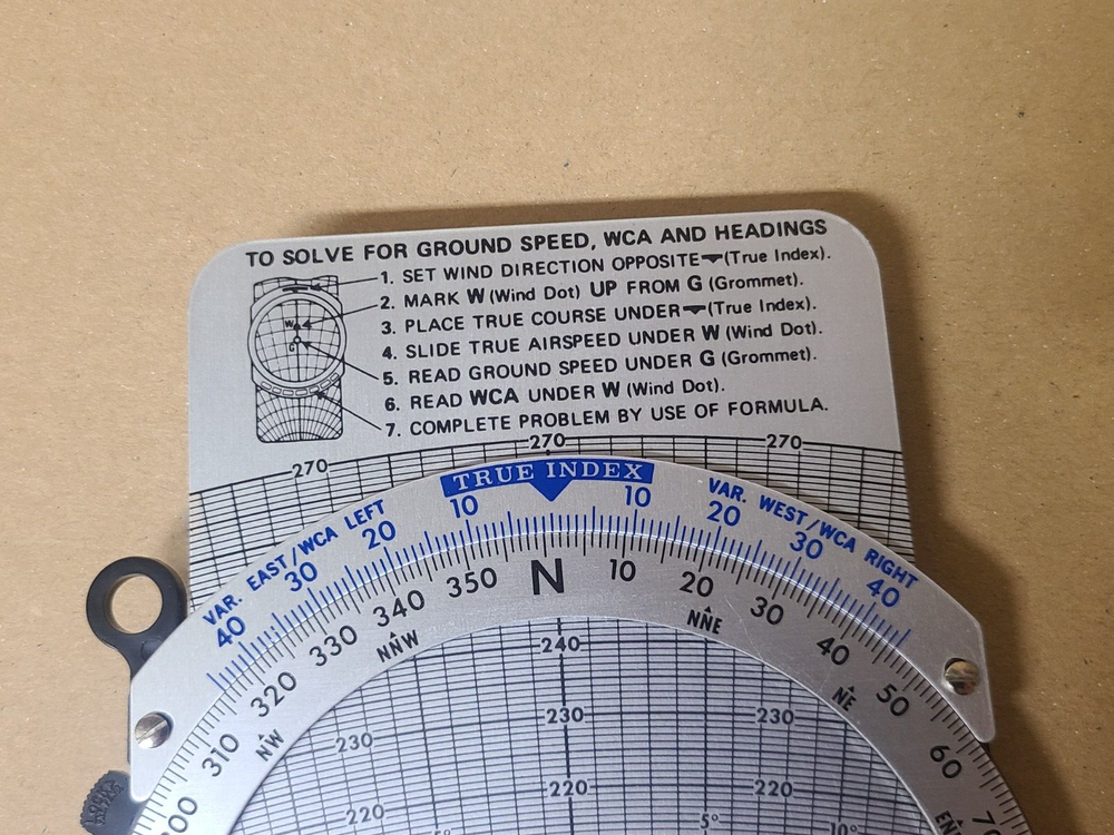 Vintage APR E6-B Flight Computer Complete Instruction Manual