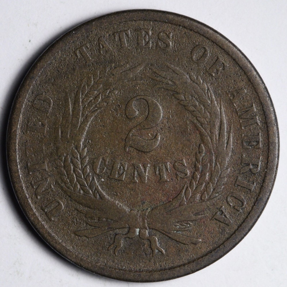 1867 Two Cent Piece VG E349 ZTCQ