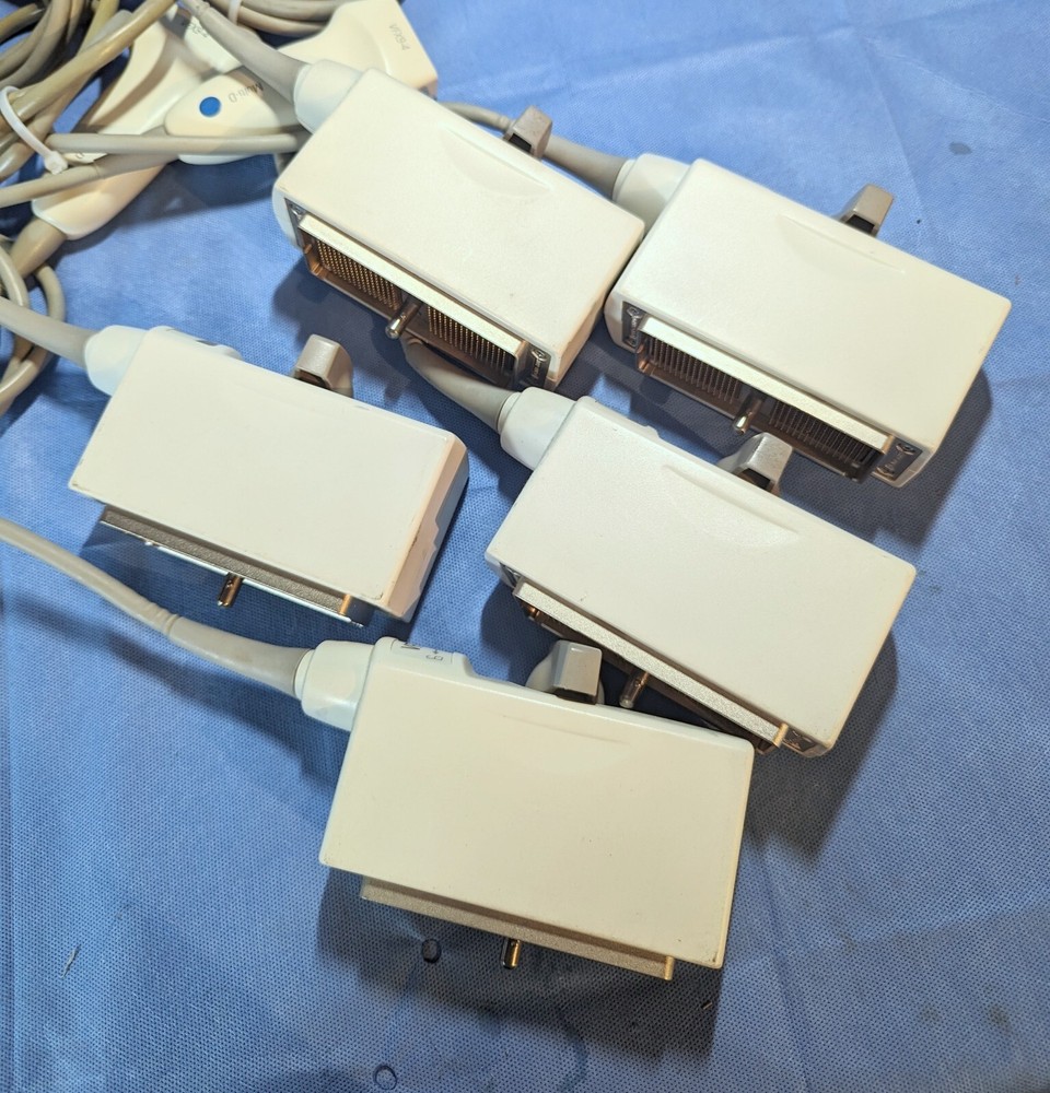 LOT OF FIVE Siemens VFX9-4 Linea Array Ultrasound Transducers (REF: 05936237)