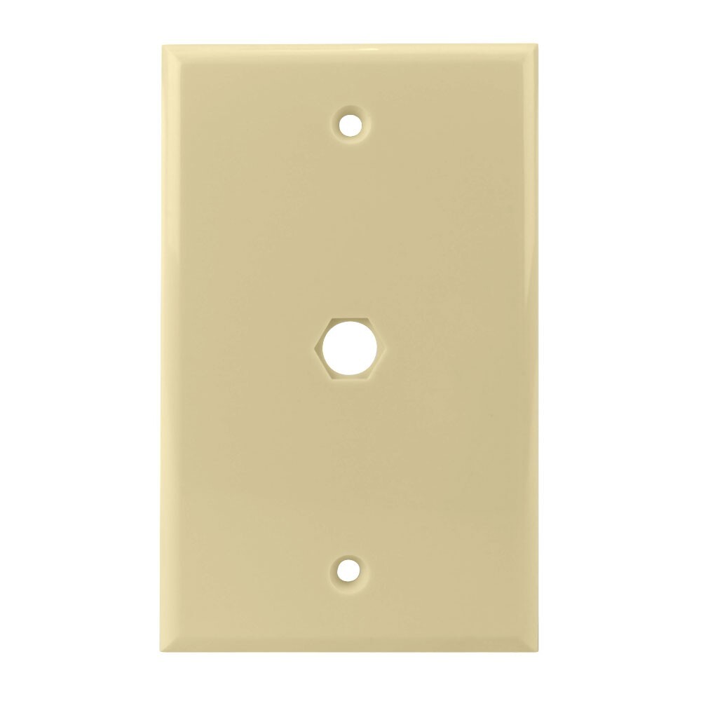 Construct Pro Standard Wall Plate with .4-inch Opening (Ivory)